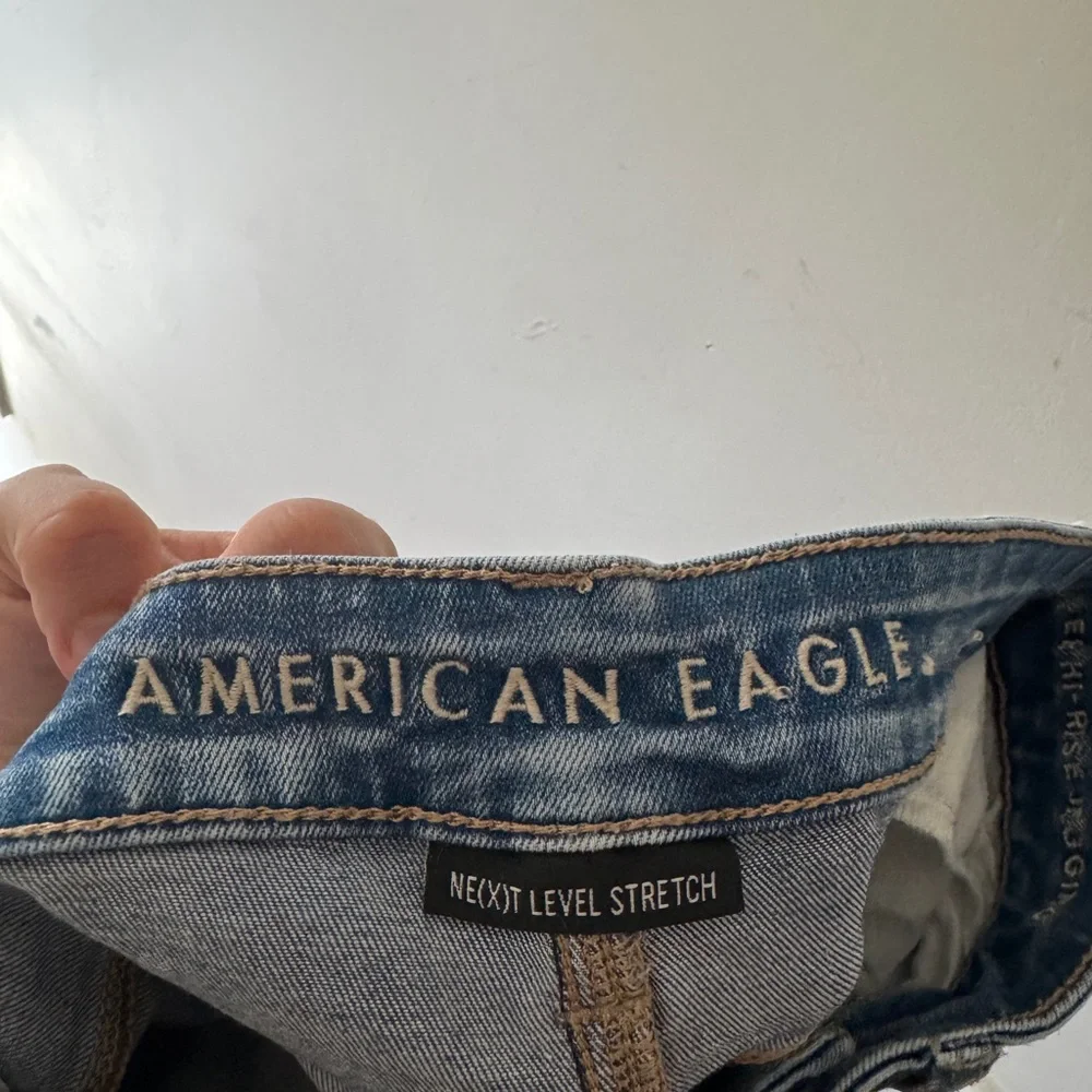 American Eagle Next Level‎ Stress Distressed Super Hi Rise Jeggings